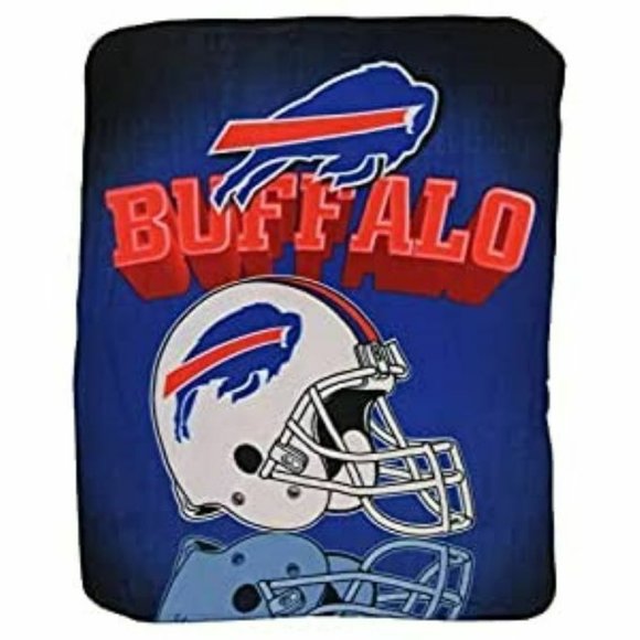 Northwest Bedding Buffalo Bills Blanket Fleece Throw Grid Iron